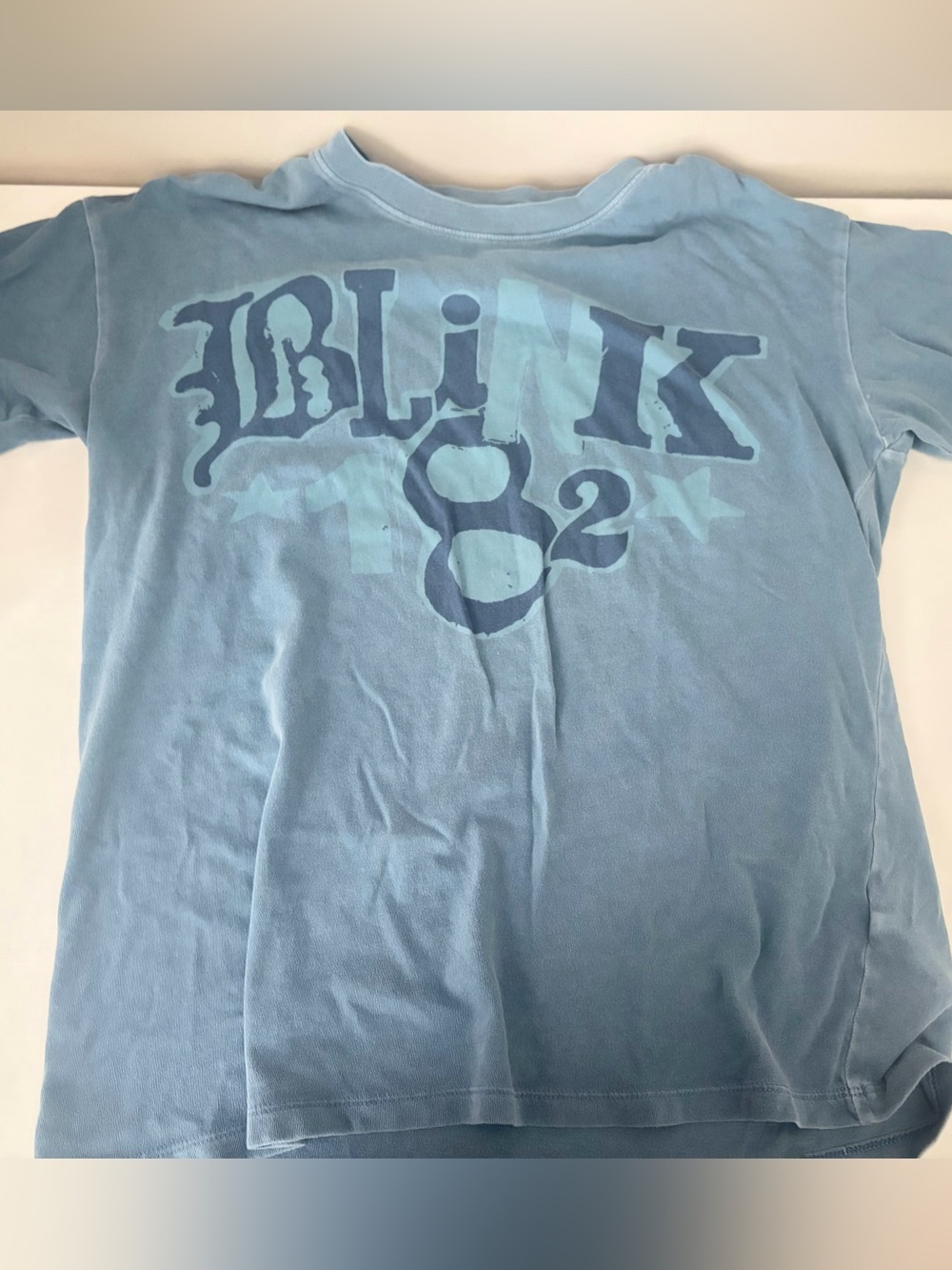 american AE blue blink 182 loose fit band tee - xxsmall